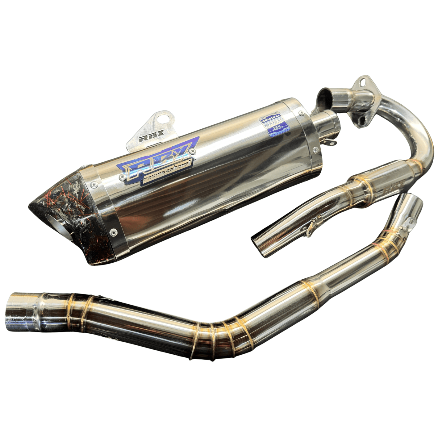 XR150L Full Stainless Exhaust System V3 POLISHED